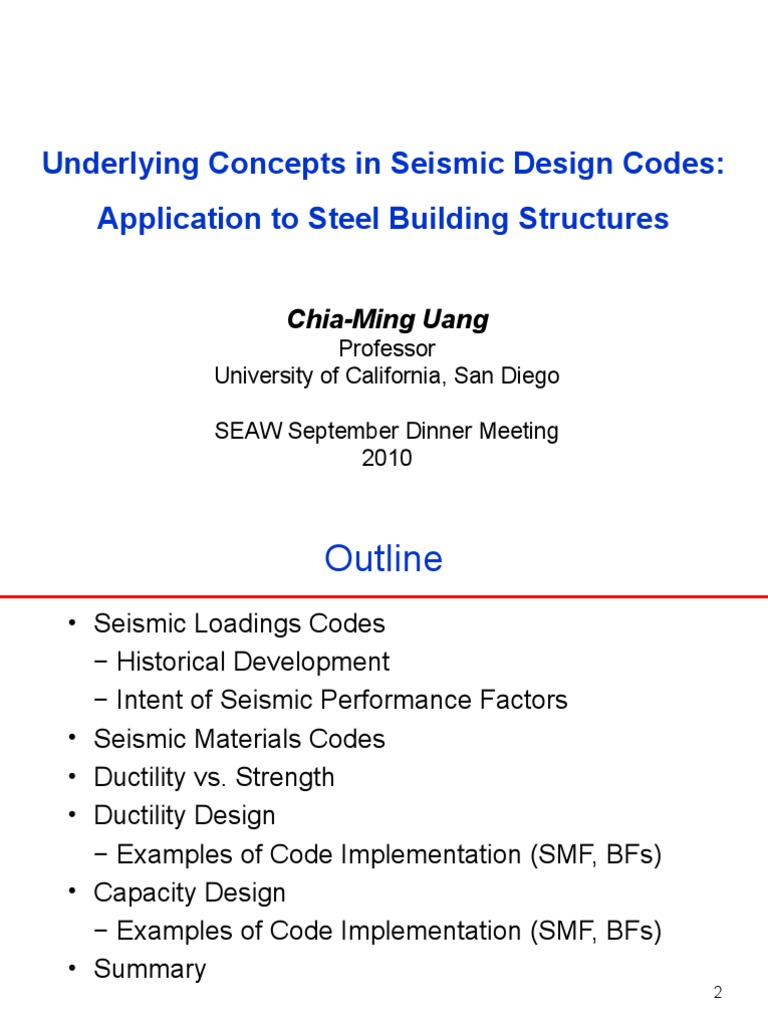 Seismic Design Codes for Steel Structures | PDF | Strength Of Materials ...