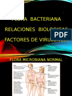 4. Flora Bacteriana. Relaciones Biológicas. Factores de Virulencia 2018