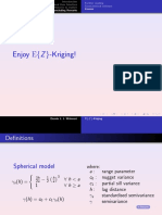 Enjoy E (Z) - Kriging!: Concluding Remarks License