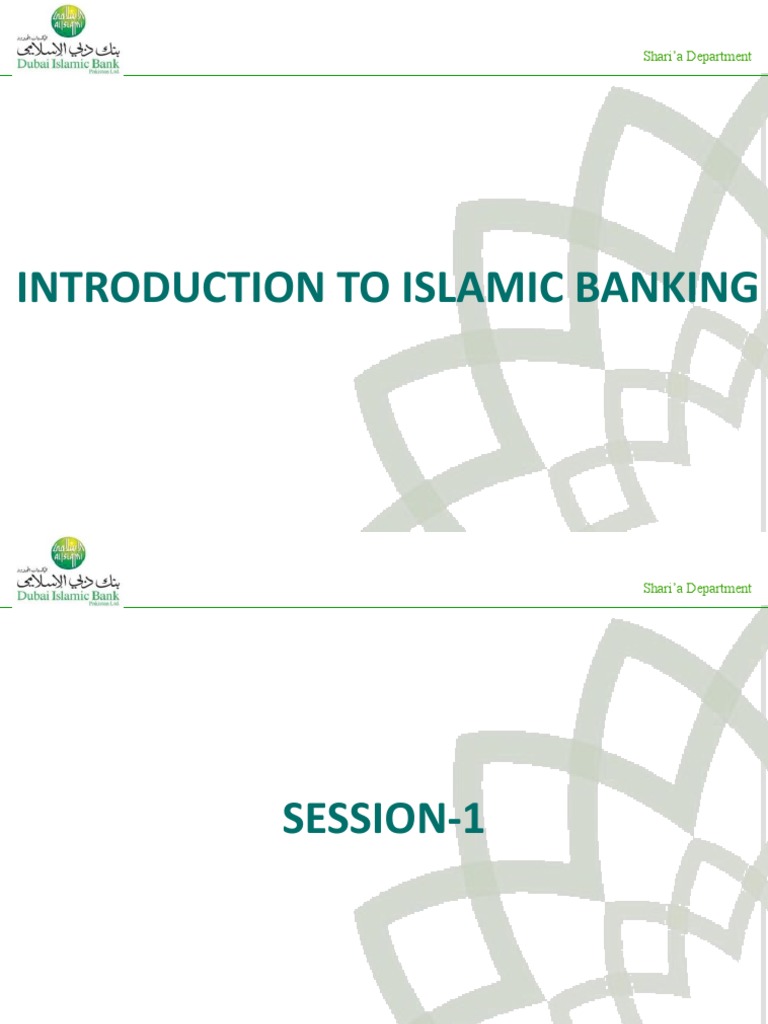 Introduction to Islamic Banking Principles | PDF | Islamic Banking And ...