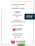 Blockchain in Banking: Minor Research Project On