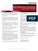 Color Differences & Tolerances