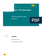 Report: PET Glycolysis: ARVI Theme Plastic and Rubber Subtask 4.1.1