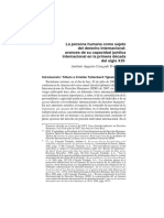 La Persona Humana Como Sujeto Del Derecho Internacional Avances de Su Capacidad Jurídica Internacional en La Primera Década de PDF