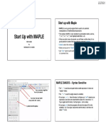 FE Short MAPLE Guide PDF