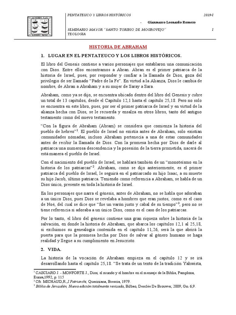 Historia de Abraham en el Génesis | PDF | Abrahán | Libro del Génesis