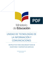 Manual - Instalación de Teams para Computador y Celular PDF