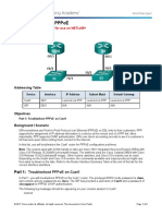 Lab - Troubleshoot Pppoe: Topology