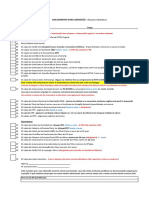 Relação de Documentos