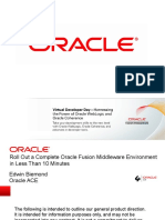 Roll Out a Complete Oracle Fusion Middleware Environment in less than 10 minutes