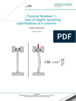 Isight Tutorial Number 1: A First Taste of Isight: Buckling Optimization of A Column