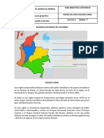 Guia #3 Regiones Naturales de Colombia