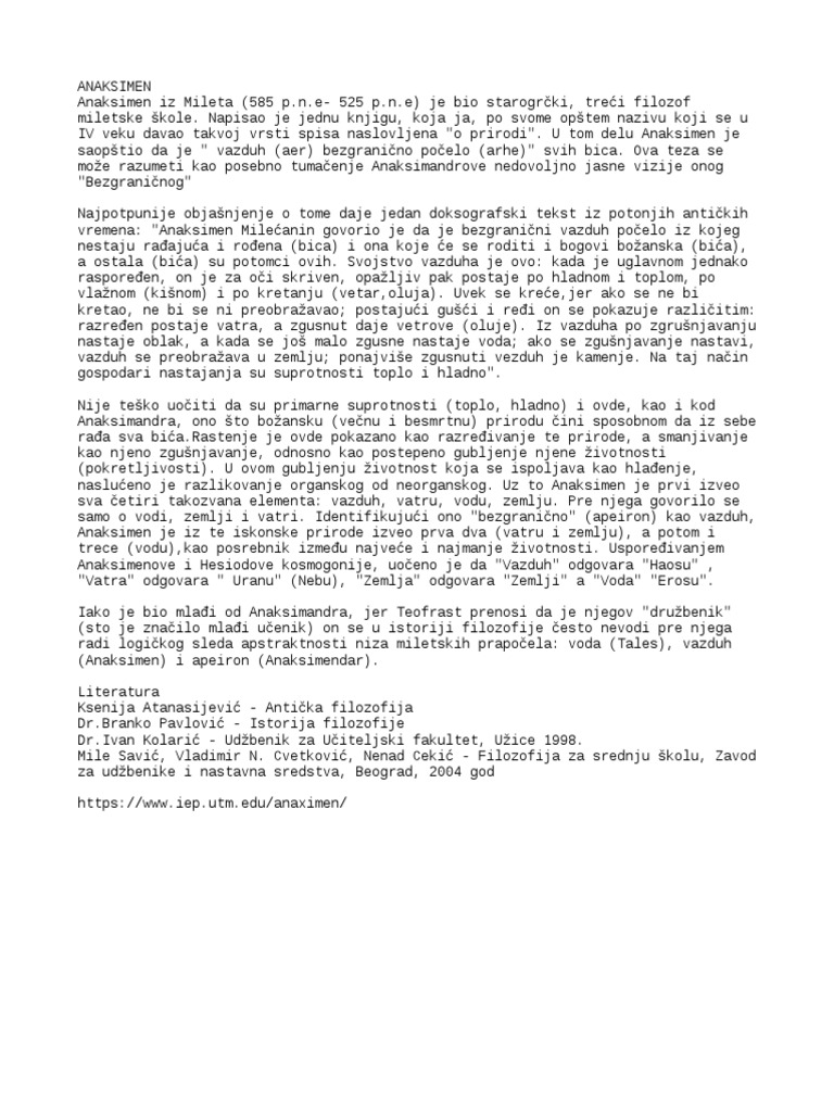 Anaksimen | PDF