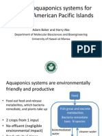 Adapting aquaponics systems for use in the American Pacific Islands