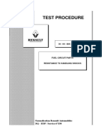 Test Procedure: Normalisation Renault Automobiles DQ - EDP / Service 67250