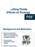 Cutting Fluids Effects On Ecology