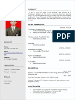 Coolfreecv Resume With Photo