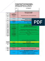 Calendario de Práctica 2016 2017 Definitivo de Septimo y Tentativo Octavo