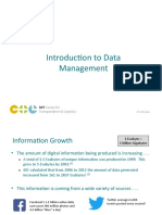 Introduc) On To Data Management: Center For Transportation & Logistics