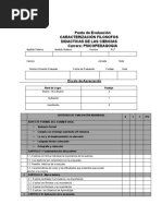 Pauta de Evaluacion Examen Oral Parvulo