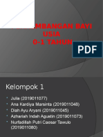 Perkembangan Bayi Usia 0-1 TAHUN