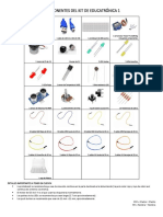 Kit Educatrónica 1 componentes 40 LEDs sensores