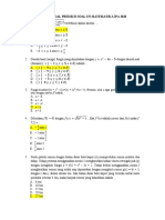 SOAL MATEMATIKA IPA UN 2020