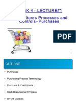 Week 4 - Lecture#1 Expenditures Processes and Controls-Purchases