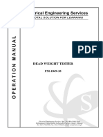 Dead Weight Tester PDF