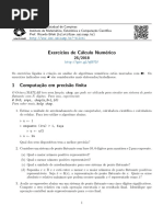 Lista-Ms211 Calculo Numerico Lista p1 PDF
