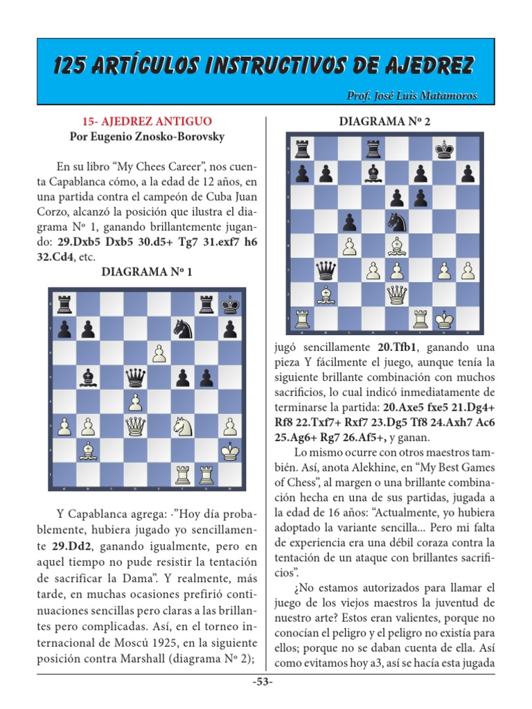 15 - Ajedrez Antiguo | PDF | Aperturas de ajedrez | Juegos tradicionales