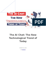 The AI Chat The New Technological Trend of Today