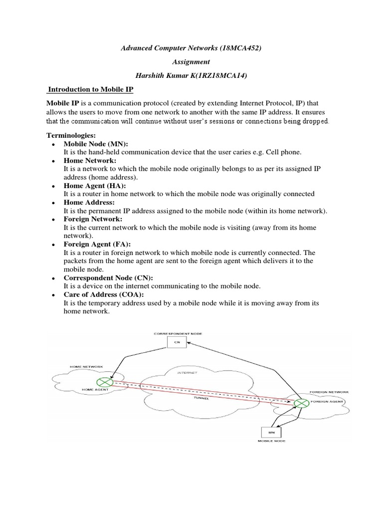Mobile IP: Protocol Overview and Mechanisms | PDF | Virtual Private ...