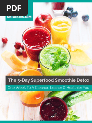 5-Day Superfood-Smoothie Detox Pdf | Pdf | Detoxification (Alternative  Medicine) | Digestion