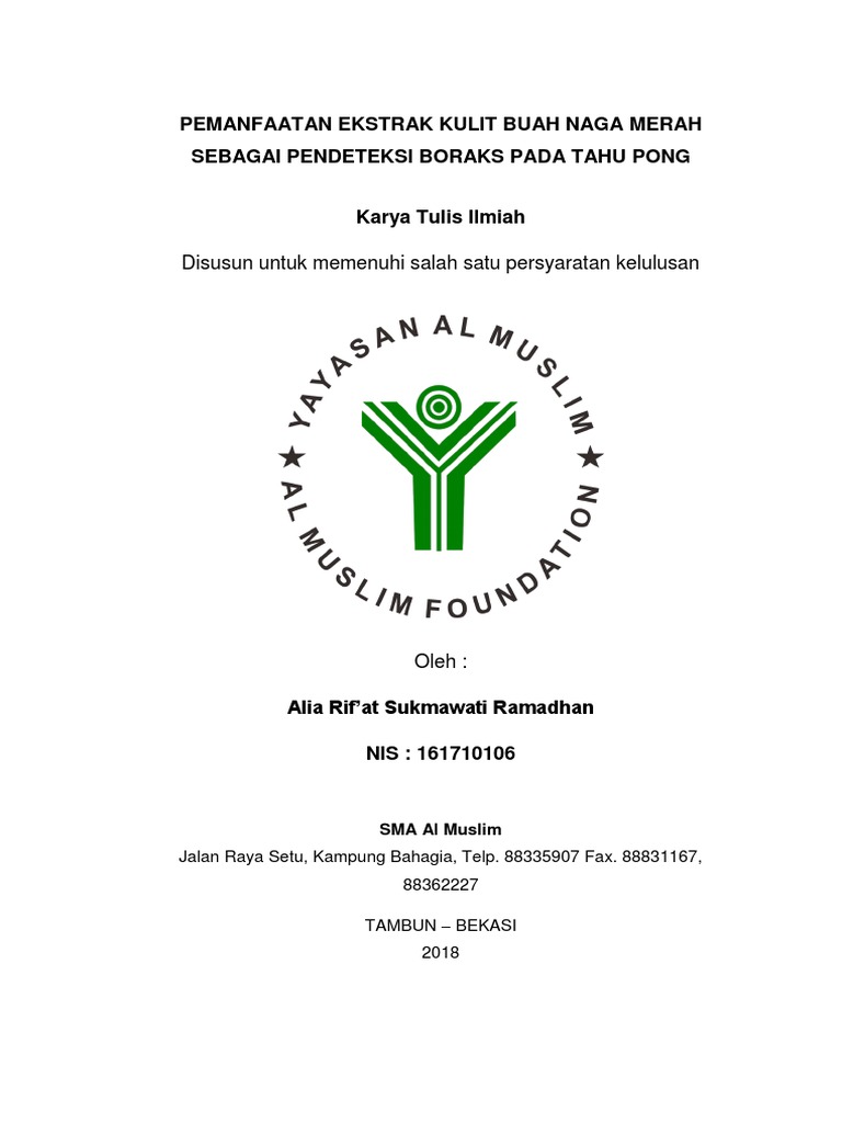 Deteksi Boraks dengan Kulit Buah Naga | PDF