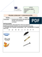 Prueba de Grupo Consonantico