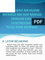 MENGUBAH AIR HUJAN MENJADI AIR SIAP MINUM DENGAN