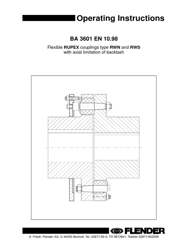 RUPEX Coupling RWN PDF Nut (Hardware) Screw