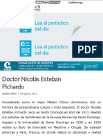 Doctor Nicolás Esteban Pichardo - Periódico El Caribe - Mereces verdaderas respuestas