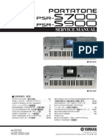 Service Manual Service Manual: Hamamatsu, Japan PSR-S700: 20070601-131250 PSR-S900: 20070601-220500