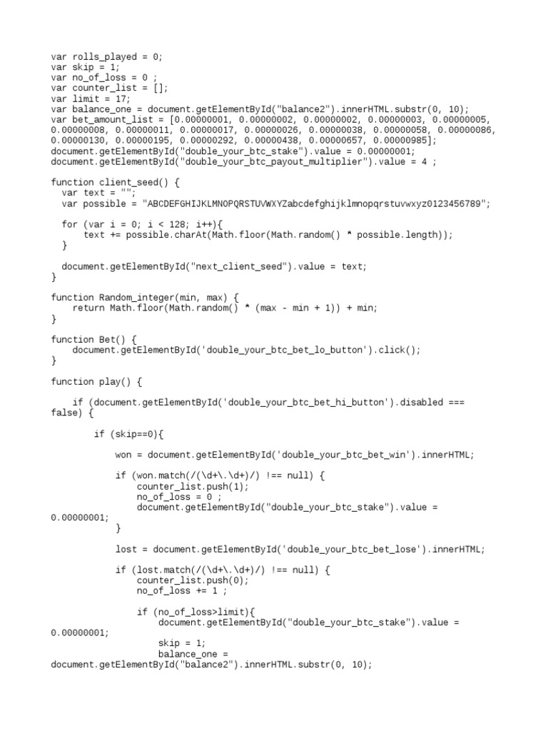 Freebitco скрипт,супер!!! | PDF | Computer Programming | Teaching  Mathematics