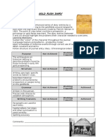 Gold Rush Diary Rubric 2017