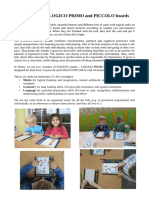 Activities With LOGICO PRIMO and PICCOLO Boards: Maths For