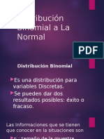 Distribución Binomial A La Normal