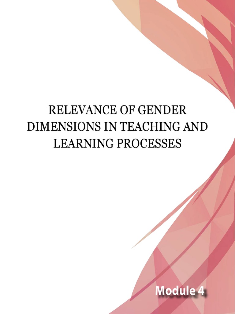 Relevance of Gender Dimensions in Teaching and Learning Processes | PDF ...