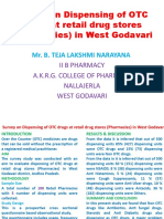 Survey On Dispensing of OTC Drugs at Retail Drug Stores (Pharmacies) in West Godavari