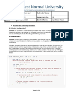 China West Normal University: Data Structure and Algorithm Spring 2020 01 19-March-2020 Syed Saad Hasan