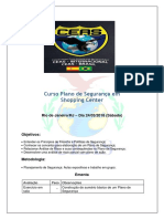 Curso Plano de Segurança em Shopping Center - Rio de Janeiro-RJ - 24 de Março 2018