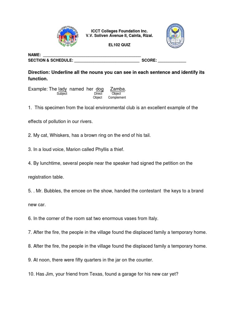 WHAT DO YOU CALL A VERB FUNCTIONING AS A NOUN visual data 3