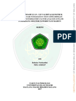 Studi Pendahuluan: Uji Validitas Konstruk Metode Confirmatory Factor Analysis (Cfa) Di Pusdikbang SDM Perum Perhutani Madiun